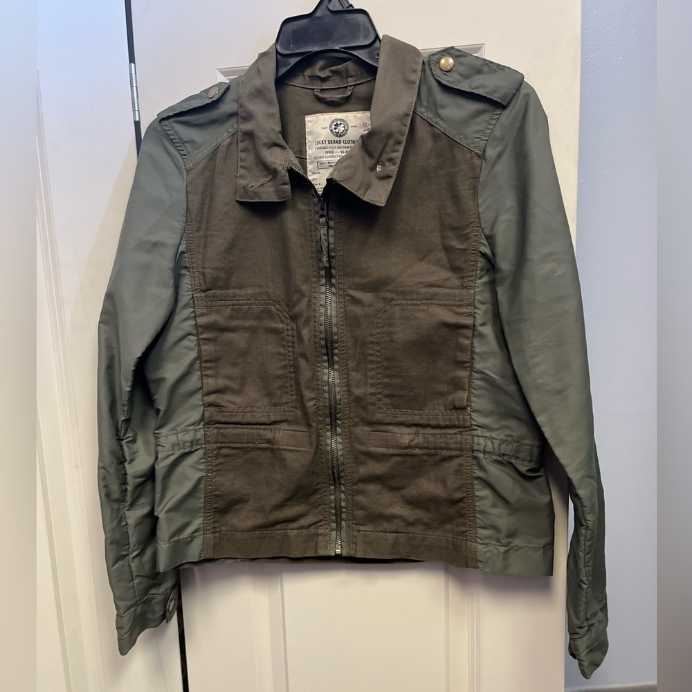 Clearance R012490 Lucky Brand Jacket Medium Green